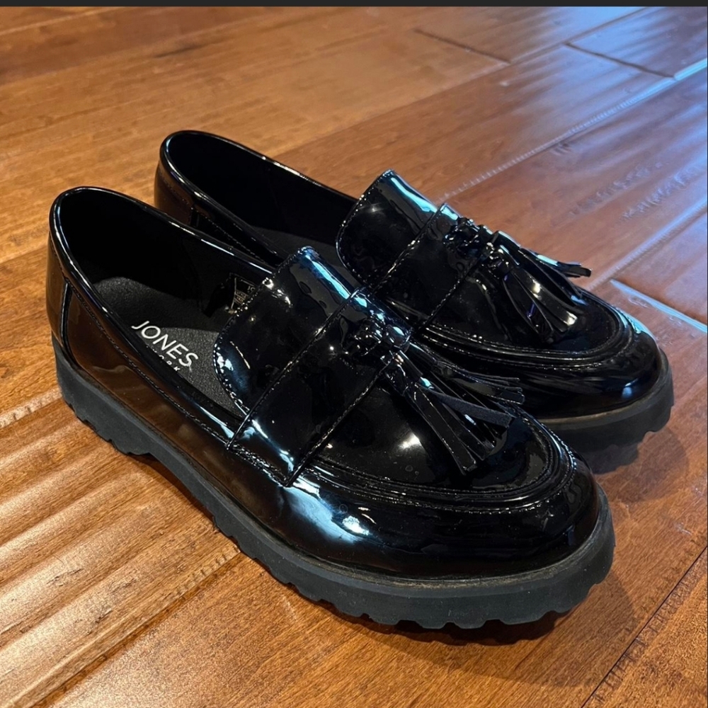 Black Patent Chunky Loafers